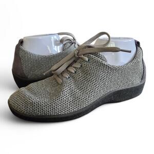 Arcopedico Womans Net 3 Grey Knit Oxford Sneaker size 39 (8 - 8.5) Comfortable